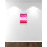 Casa Fine Arts Lipstick Pink - Floater Frame Painting Print on Canvas in Red | 24 H x 18 W x 2 D in | Wayfair 33690-01