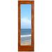 Standard Door - ETO DOORS Glass Manufactured Wood Mahogany French Standard Door Manufactured Wood in Brown | 80 H x 42 W in | Wayfair FD1L-4280