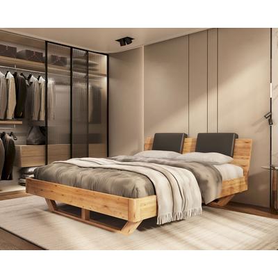 BlackWood »Dolce Vita I« Wildeiche Massivholzbett 160x220 cm / Wildeiche natur / ohne Kissen Image