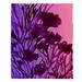 East Urban Home Petal Thoughts Pink Purple Soft Sherpa Blanket Microfiber/Fleece/Microfiber/Fleece | 51 W in | Wayfair