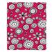 East Urban Home Floral Doodle Pink 1 Soft Sherpa Blanket Microfiber/Fleece/Microfiber/Fleece | 51 W in | Wayfair 821B9B704F9A407AAB22E945A93B5D78