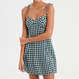 American Eagle Outfitters Dresses | American Eagle Plaid Dress | Color: Black/Green | Size: M