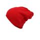 Zwillingsherz Slouch 100% Cashmere Beanie Knit hat for Girls/Boys - Beanie - Unisex - One Size - Warm and Soft in Summer, Fall and Winter (red)