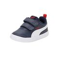 Puma Unisex Kinder Courtflex V2 V Inf Sneaker, Blau Peacoat High Risk Red, 21 EU