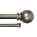 Ebern Designs Havsa Adjustable 42" to 120" 0.63" Double Curtain Rod in Gray | 120 W x 4.63 D in | Wayfair 74961DDFC66546BA9CA54A0ECD605FC8