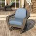 The Twillery Co.® Outdoor Sunbrella Seat/Back Cushion in Gray/Blue | 5 H x 22 W in | Wayfair 11756FB1947D4C87AC358CD893EA6B51