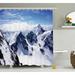 East Urban Home Winter Mountain Peak Scenery Single Shower Curtain Polyester | 69 H x 105 W in | Wayfair CF439A65FF524435809A49909AA71245