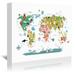 East Urban Home 'Animals World Map' Graphic Art Canvas/Metal in White | 16 H x 20 W x 1.5 D in | Wayfair A97CA1D4CDC74BE0A1FE68B26CD00D8F