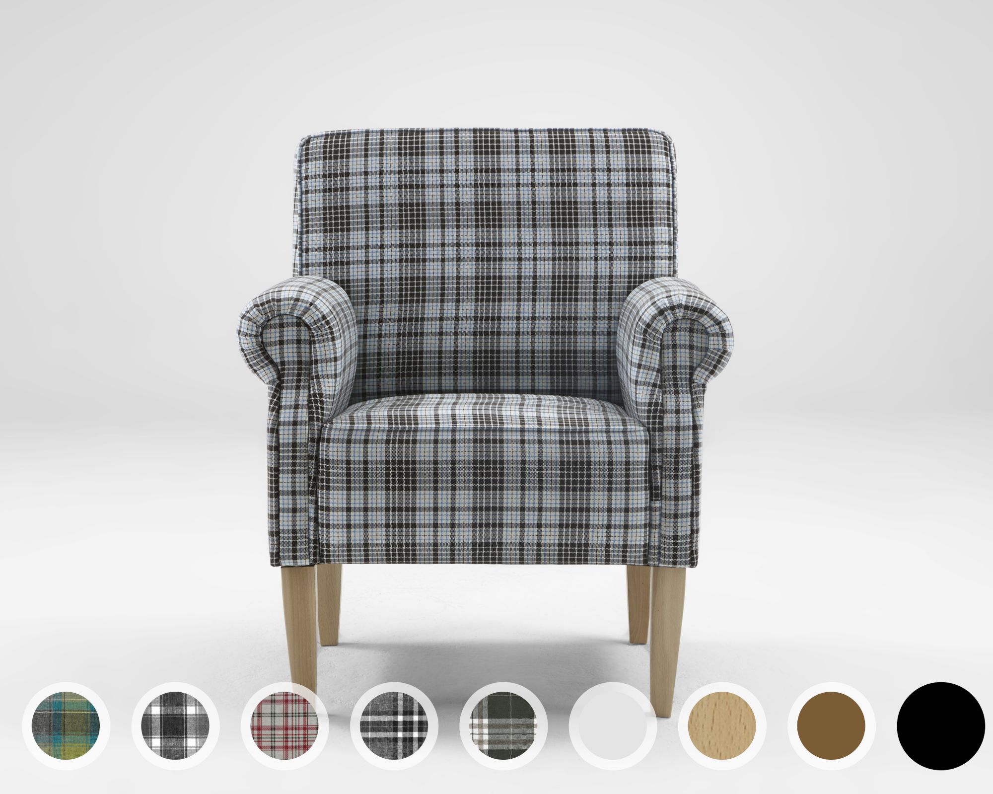 Massivholz »Tavola« Sessel Buche wengefarbig / PK A 3312