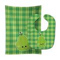 Caroline's Treasures Baby Bib & Burp Cloth, Pear Face, Large