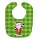 Caroline's Treasures Merry Christmas Santa Claus Baby Bib, Green, Large