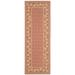 Brown/Orange 31 x 0.25 in Area Rug - Bay Isle Home™ Lueck Floral Rust/Tan Indoor/Outdoor Area Rug | 31 W x 0.25 D in | Wayfair BAYI7010 37241977
