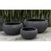 Campania International Exton Fiber Clay Pot Planter Clay & Terracotta in Black | 7 H x 15.75 W x 15.75 D in | Wayfair 94-405-3402
