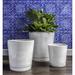 Campania International I/O Series 3-Piece Glazed Terracotta Pot Planter Set Clay & Terracotta in White | 16.75 H x 15.5 W x 15.5 D in | Wayfair