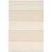 White 24 x 0.25 in Area Rug - Dash and Albert Rugs Mark D. Sikes La Mirada Striped Handwoven Flatweave Ivory/Wheat Area Rug | Wayfair DA1151-23