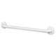 CSI Bathware Straight Grab Bar Metal in White/Black | 3 H x 1.5 D in | Wayfair BAR-SB18-TW-150-PW