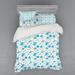 East Urban Home Duvet Cover Set Microfiber in Blue | Queen Duvet Cover + 3 Additional Pieces | Wayfair 4B85AF93869A4C628D20BF864CAED14B