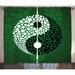 East Urban Home Ying Yang Digital Yin Yang Form Nature Zen Meditation Dots Design Print Graphic Print | 54" x 90" | Wayfair EABN8053 39454393