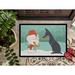 Caroline's Treasures Labrador Snowman Christmas Non-Slip Outdoor Door Mat Synthetics | 18 W x 27 D in | Wayfair CK2038MAT