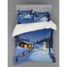 East Urban Home Microfiber Duvet Cover Set Microfiber in Blue | Queen Duvet Cover + 3 Additional Pieces | Wayfair B89706F049784A50BEFCD77080A09598