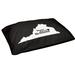 East Urban Home Richmond Virginia Outdoor Dog Pillow Metal in Black | 6.5 H x 40 W x 30 D in | Wayfair 716A782D2B214D7EABA808F8D70EA687