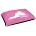 East Urban Home Norfolk Virginia Outdoor Dog Pillow Polyester in Pink | 6 H x 28 W x 18 D in | Wayfair 7C29B5CD51494F548ECBB328BB6C10AA