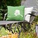 East Urban Home Sweet Indoor/Outdoor Throw Pillow Polyester/Polyfill blend in Green | 16 H x 16 W x 3 D in | Wayfair