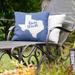 East Urban Home Indoor/Outdoor Throw Pillow Polyester/Polyfill blend in Blue | 20 H x 20 W x 3 D in | Wayfair 5A6ECA87B13A46868AC6341FD544B051