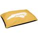East Urban Home Charlotte North Carolina Outdoor Dog Pillow Metal in Yellow | 7 H x 50 W x 40 D in | Wayfair ADDAF60204484861B3A7F4F374106400