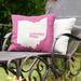 East Urban Home Indoor/Outdoor Throw Pillow Polyester/Polyfill blend in Pink | 20 H x 20 W x 3 D in | Wayfair 37FA1A2342244CD3818F42813BE9F44F