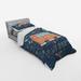 East Urban Home Dark Microfiber Modern & Contemporary Duvet Cover Set Microfiber in Blue | Twin XL Duvet Cover + 2 Additional Pieces | Wayfair