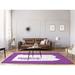 Indigo 108 x 0.4 in Area Rug - East Urban Home Pittsburgh Pennsylvania Poly Chenille Rug | 108 W x 0.4 D in | Wayfair