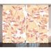 East Urban Home Floral Semi-Sheer Rod Pocket Curtain Panels Polyester in Brown | 90 H in | Wayfair 0D428000AF484B30A5D0B2E26FB96EC4