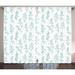 East Urban Home Floral Semi-Sheer Rod Pocket Curtain Panels Polyester in Brown | 90 H in | Wayfair 68D6B06BBBDC40C5B15E51AC27FAA64F