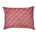 East Urban Home Festive Basketweave Pattern Outdoor Designer Pillow Metal in Red/Pink | 7 H x 50 W x 40 D in | Wayfair