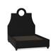 My Chic Nest Tess Upholstered Standard Bed Polyester in Black/Brown | 69 H x 77 W x 90 D in | Wayfair 532-101-1140-CK