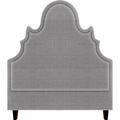 My Chic Nest Amalie Upholstered Panel Headboard Polyester in Black/Brown | 75 H x 80 W x 5 D in | Wayfair 574-101-1120-K