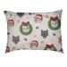 East Urban Home Christmas Cats Pattern Outdoor Designer Pillow Metal in Brown | 7 H x 50 W x 40 D in | Wayfair D239C90D11C44B1A9D9C9625181DC374