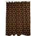 East Urban Home Geometric Single Shower Curtain + Hooks Polyester in Black/Brown | 71 H x 74 W in | Wayfair AE30FE14D1BC475BA46F0A4A3E989511