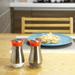 Evelyne Salt & Pepper Shaker Set Stainless Steel/Glass/Plastic/Metal in Orange | 4.5 H x 2.3 W x 2.3 D in | Wayfair GMT-10207-O