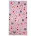 East Urban Home Festive Hol Cats Beach Towel Polyester in Pink | 72 H in | Wayfair A0CE8A575BD14624BEF52CA04BEF1D5B