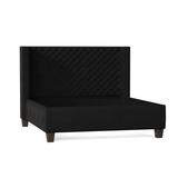 My Chic Nest Bren Standard Bed Upholstered/Velvet/Polyester/Faux leather/Cotton/Linen | 60 H x 84 W x 87 D in | Wayfair 552-101-1120-K