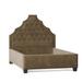 My Chic Nest Lexi Platform Bed Upholstered/Velvet/Polyester/Faux leather/Cotton/Linen in Brown | 65 H x 77 W x 90 D in | Wayfair 557-102-1110-CK