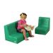 Angeles Primary L-Shaped 2 Piece Soft Seating in Green | 15 H x 24 W x 15 D in | Wayfair CF705-454