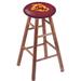 Holland Bar Stool NCAA 24" Bar Stool Wood/Plastic/Acrylic in Yellow | 24 H x 18 W x 18 D in | Wayfair RC24MSMedArizSt-S