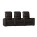 Latitude Run® Blaze XL900 Home Theater Sofa (Row of 3) in Brown | 44 H x 96 W x 40 D in | Wayfair LDER5906 45373033