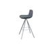 Ivy Bronx Fechteler Bar & Counter Swivel Stool Upholstered/Leather/Metal/Faux leather in Gray | 29 H in | Wayfair BBA2FE86FAE64614BF7EAFF2971597EE