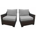 Kathy Ireland Homes & Gardens River Brook Left Arm Outdoor Sofa And Right Arm Outdoor Sofa All - Weather Wicker/Wicker/Rattan | 29.5 H x 64 W x 35.4 D in | Wayfair