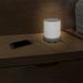 Macally USB Lamp w/ 4 Fast Charging Ports & Touch Control Bedside Dimmable Nightstand Night Light Plastic in White | 5.5 H x 4 W x 4 D in | Wayfair