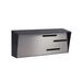 Modern Mailbox Wall Mounted Mailbox Aluminum in Gray/Black | 6 H x 14.25 W x 4 D in | Wayfair mmttbs
